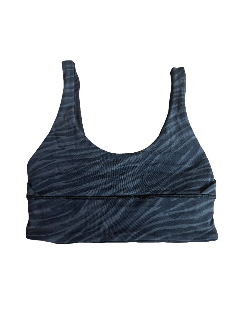 Lululemon Align Reversible Sports Bra Zebra Print Black Workout Casual Size 4